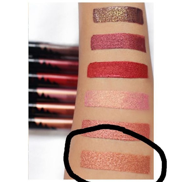 FLOWER Miracle Matte Metallic Liquid Lip Color Bronze Addiction .176 oz NEW - Picture 3 of 4